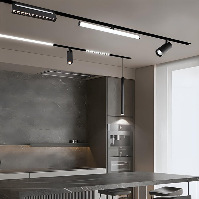 Magnetic DIY Track LED Recessed Ceiling Light - Modern Minimalist Mainless Lighting System