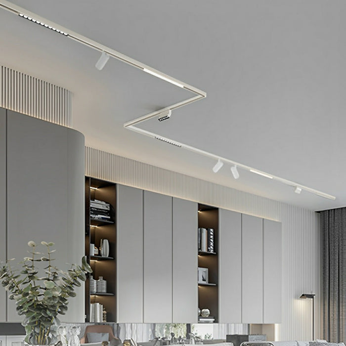 Magnetic DIY Track LED Recessed Ceiling Light - Modern Minimalist Mainless Lighting System