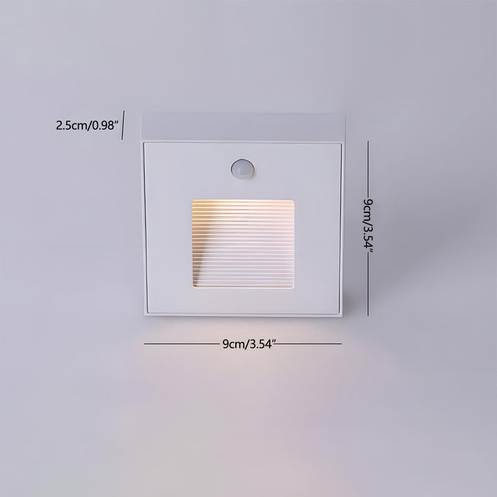 Modern Minimalist Motion Sensor LED Wall Light - Indoor Stairway / Hallway Lighting, Automatic Activation
