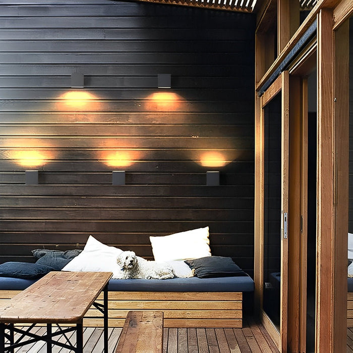 Modern Minimalist Outdoor LED Wall Light - Waterproof Exterior Lighting for Courtyard, Fence, Backyard