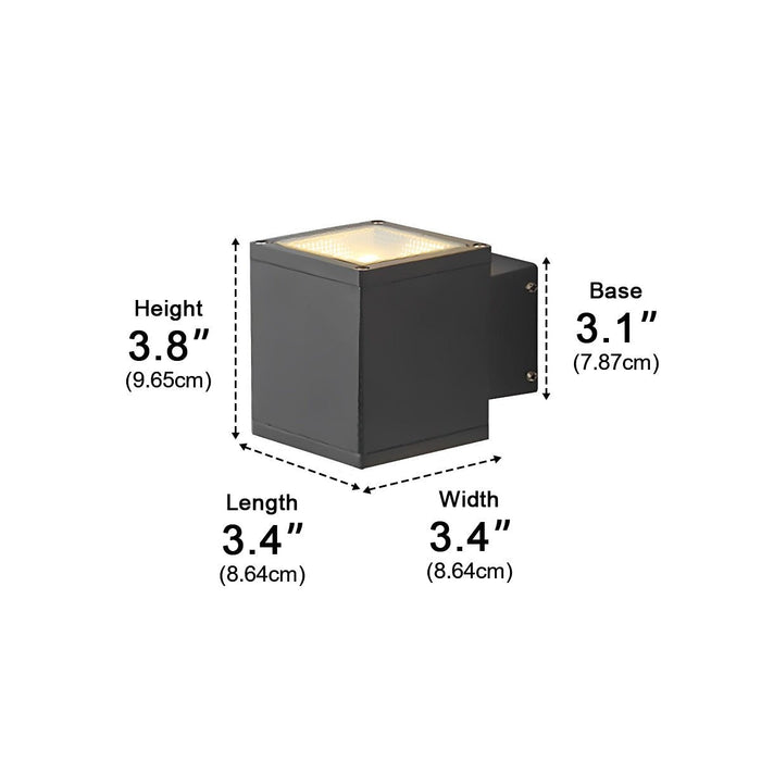 Modern Minimalist Outdoor LED Wall Light - Waterproof Exterior Lighting for Courtyard, Fence, Backyard