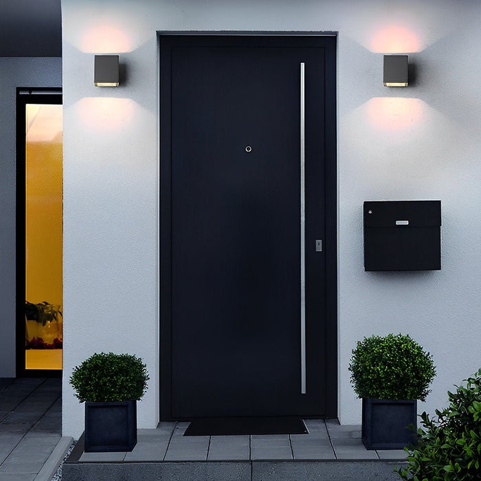 Modern Minimalist Outdoor LED Wall Light - Waterproof Exterior Lighting for Courtyard, Fence, Backyard