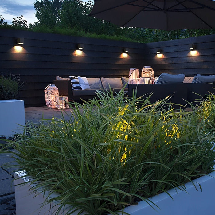 Modern Minimalist Outdoor LED Wall Light - Waterproof Exterior Lighting for Courtyard, Fence, Backyard