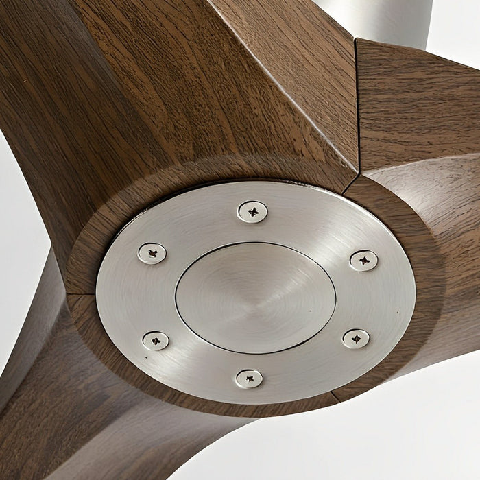 DC Motor Whisper-Quiet Ceiling Fan, 6-Speed Reversible Airflow, Sculptural Modern Minimalist for Living Room/Bedroom/Dining Room
