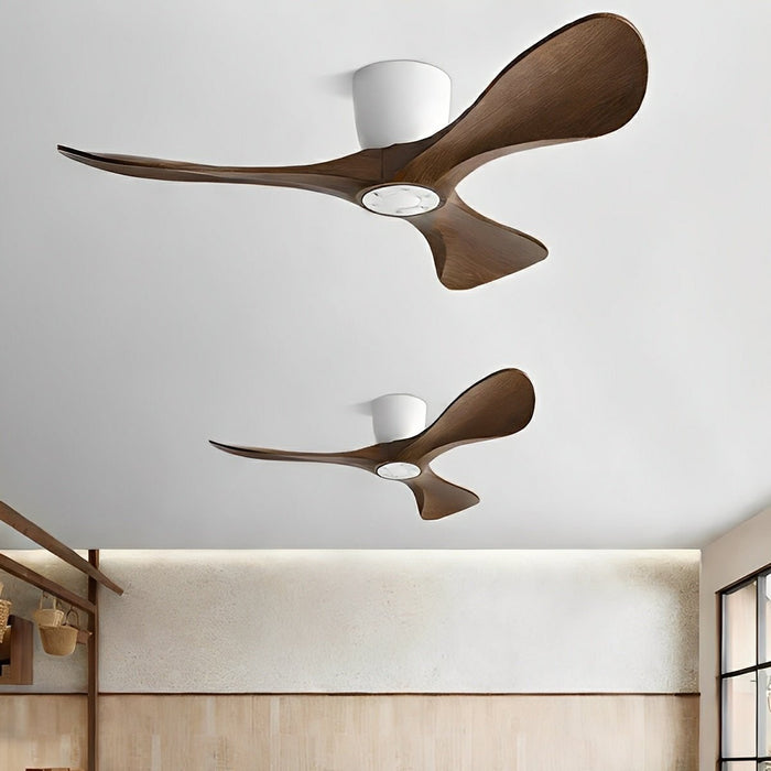 DC Motor Whisper-Quiet Ceiling Fan, 6-Speed Reversible Airflow, Sculptural Modern Minimalist for Living Room/Bedroom/Dining Room