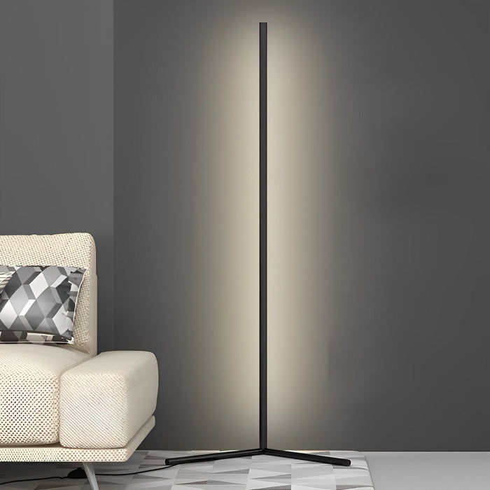 Smart RGB LED Corner Floor Lamp, Dimmable, Remote Control, Music Sync Ambient