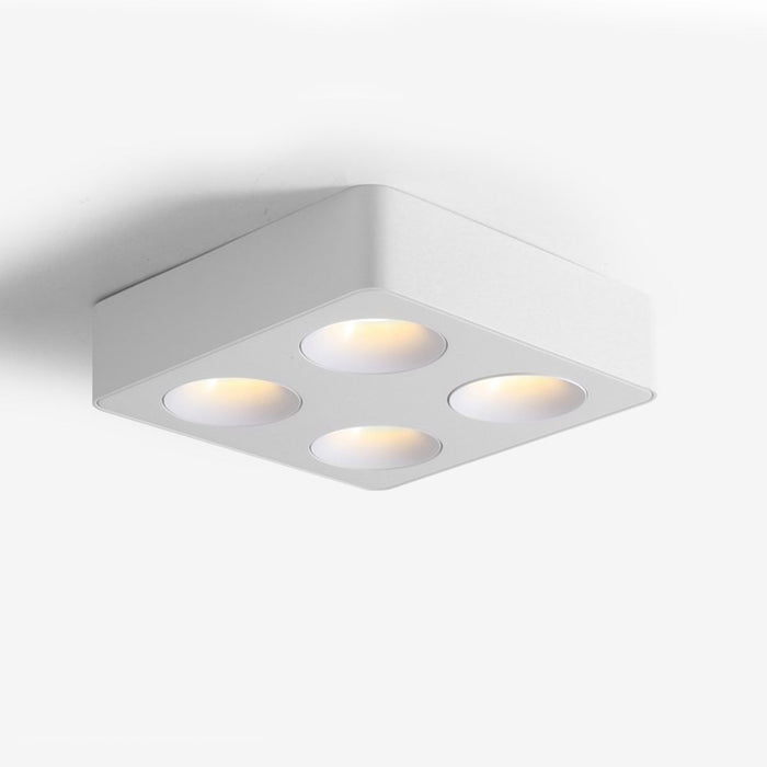 Minimalist Square LED Ceiling Spot Light, 3 Color Modes, High CRI90+ for Living Room/Bedroom/Kitchen