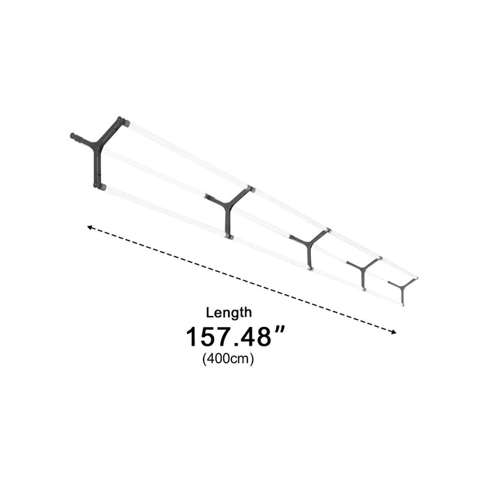 Scandinavian Minimalist LED Long Strip Pendant Light, Stainless Steel, 4500K Neutral White for Living Room/Kitchen/Dining
