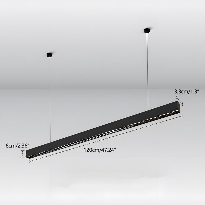 Linear LED Pendant, Modern Minimalist, Up/Down Light, Office/Kitchen/Dining Room