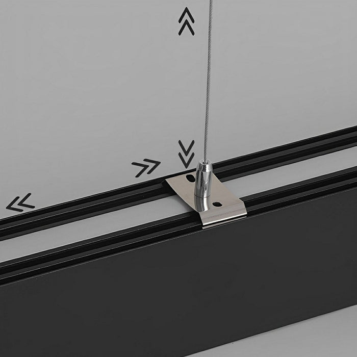 Linear LED Up Down Pendant Light, Dimmable High CRI Low Glare, Modern Office/Commercial Lighting