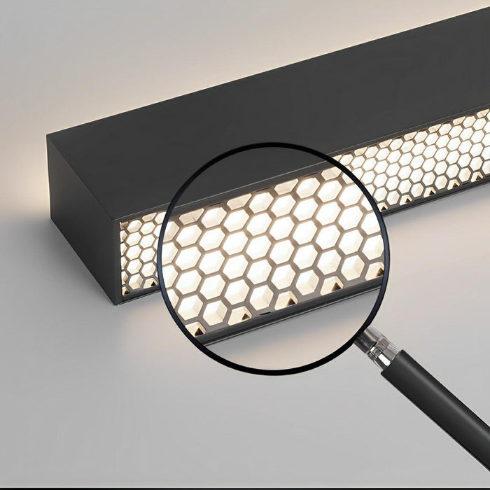 Linear LED Up Down Pendant Light, Dimmable High CRI Low Glare, Modern Office/Commercial Lighting