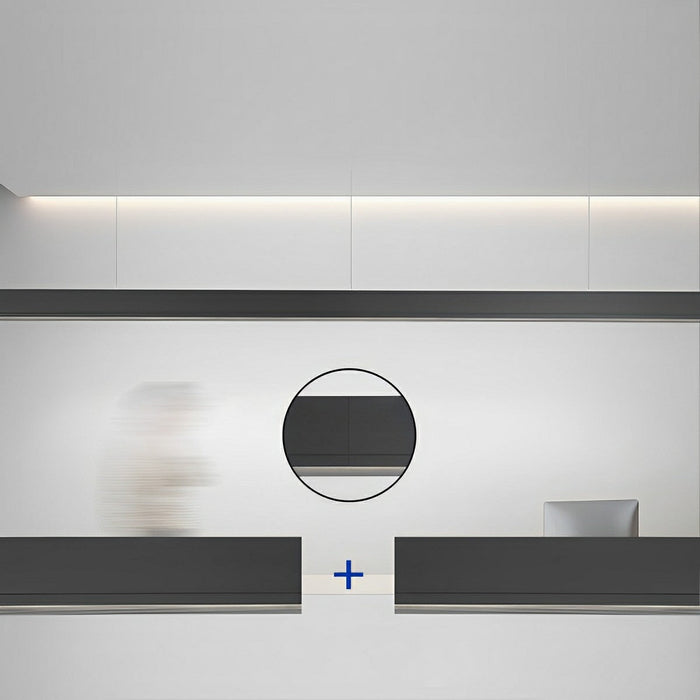 Linear LED Up Down Pendant Light, Dimmable High CRI Low Glare, Modern Office/Commercial Lighting