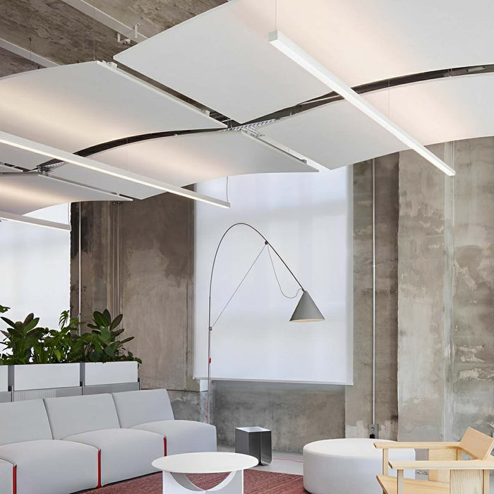 Linear LED Up Down Pendant Light, Dimmable High CRI Low Glare, Modern Office/Commercial Lighting