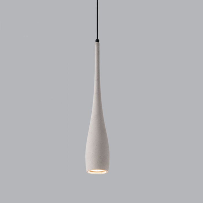 Cement Water Drop LED Pendant Light, Modern Minimalist Dining Room/Kitchen/Bar Lighting