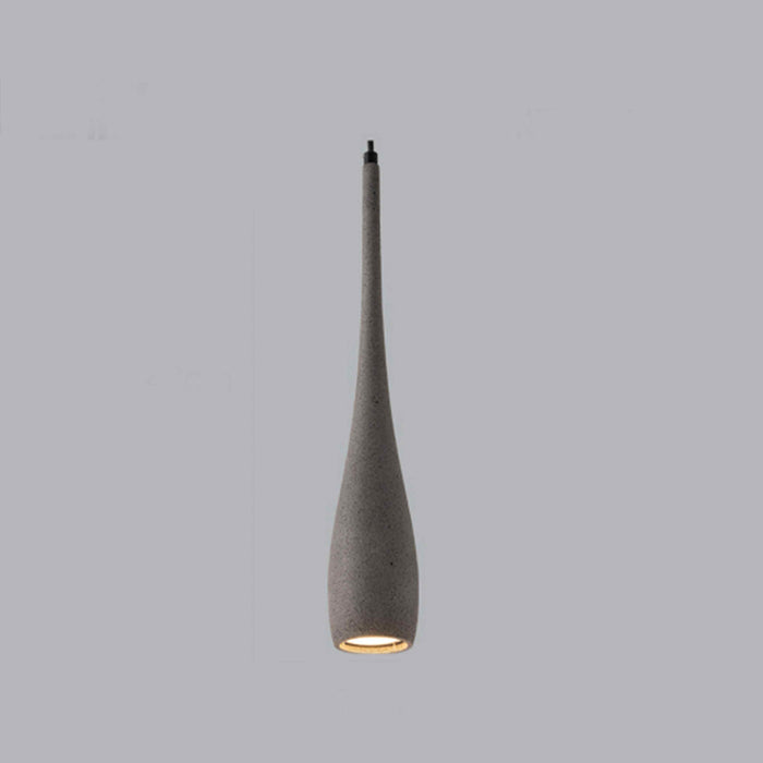Cement Water Drop LED Pendant Light, Modern Minimalist Dining Room/Kitchen/Bar Lighting