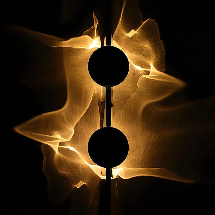 Minimalist LED Wall Sconce, Rotatable Water Waves Wall Light for Living Room/Bedroom/Hallway