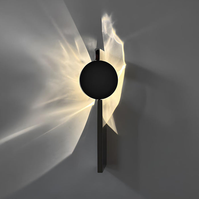 Minimalist LED Wall Sconce, Rotatable Water Waves Wall Light for Living Room/Bedroom/Hallway