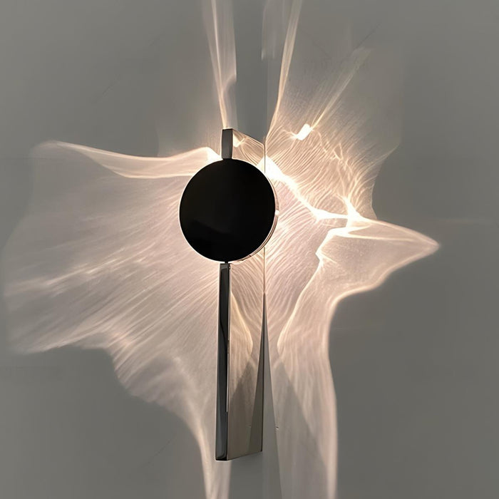 Minimalist LED Wall Sconce, Rotatable Water Waves Wall Light for Living Room/Bedroom/Hallway