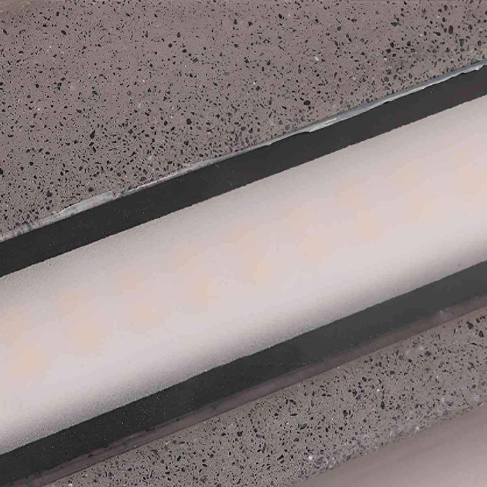 Modern Minimalist Concrete LED Outdoor Wall Sconce, Waterproof IP65 Porch/Patio Light, Hardwired