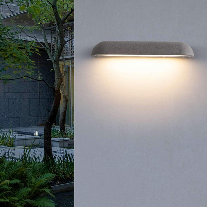 Outdoor LED Wall Sconce, Cement Waterproof, Modern Minimalist, Porch/Patio/Yard Lighting