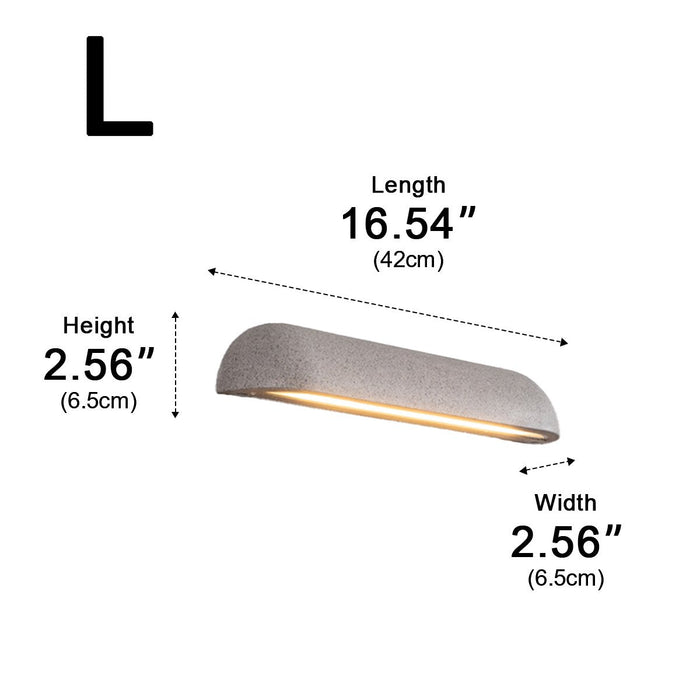 Outdoor LED Wall Sconce, Cement Waterproof, Modern Minimalist, Porch/Patio/Yard Lighting