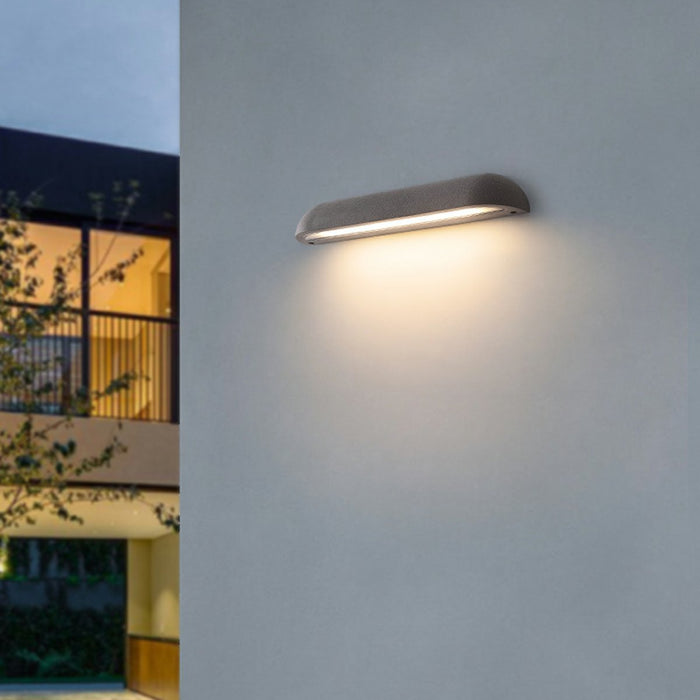 Outdoor LED Wall Sconce, Cement Waterproof, Modern Minimalist, Porch/Patio/Yard Lighting