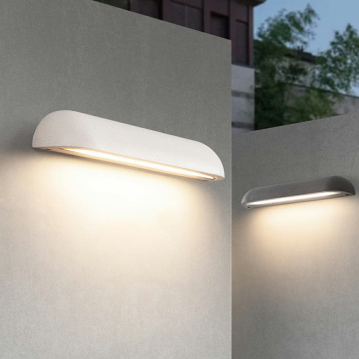 Outdoor LED Wall Sconce, Cement Waterproof, Modern Minimalist, Porch/Patio/Yard Lighting