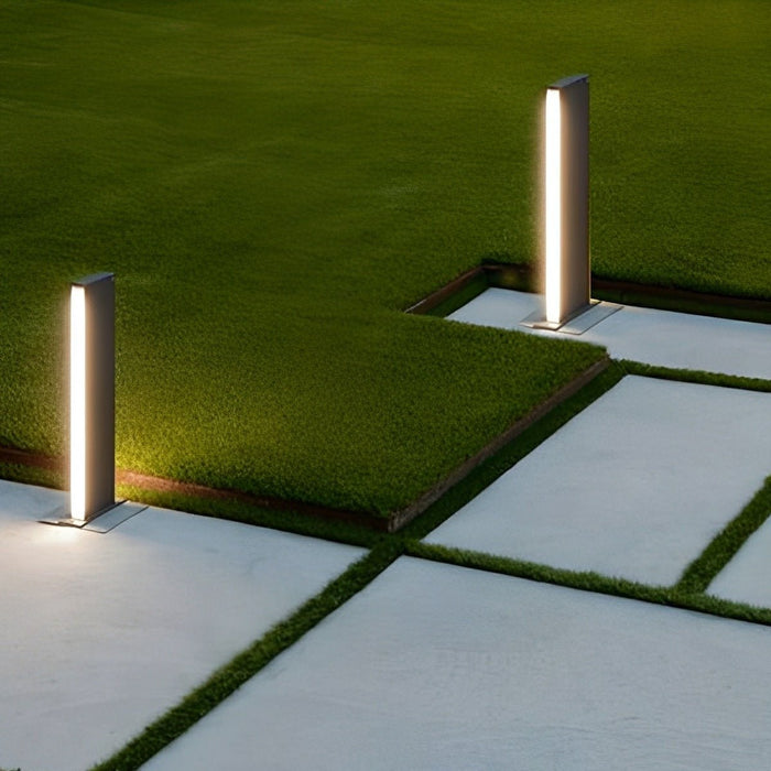 Weatherproof LED Pathway Light, Modern Minimalist Rectangular, Architectural Accent, Lawn/Garden/Patio