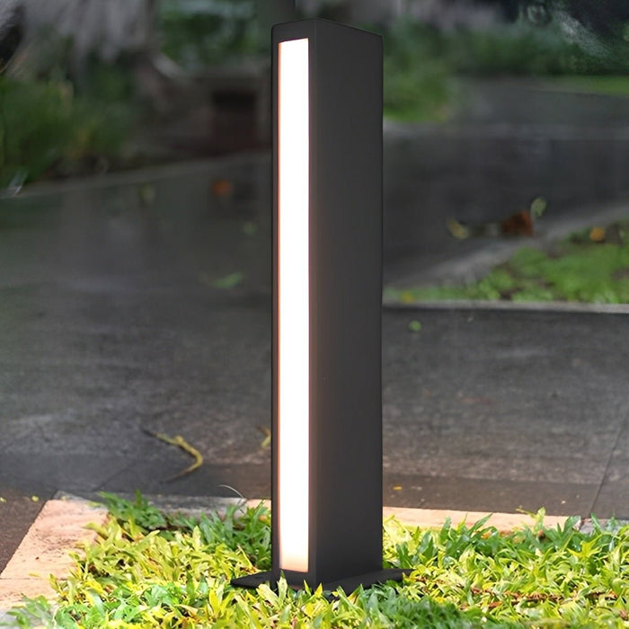 Weatherproof LED Pathway Light, Modern Minimalist Rectangular, Architectural Accent, Lawn/Garden/Patio