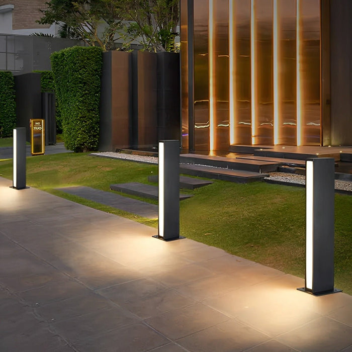 Weatherproof LED Pathway Light, Modern Minimalist Rectangular, Architectural Accent, Lawn/Garden/Patio