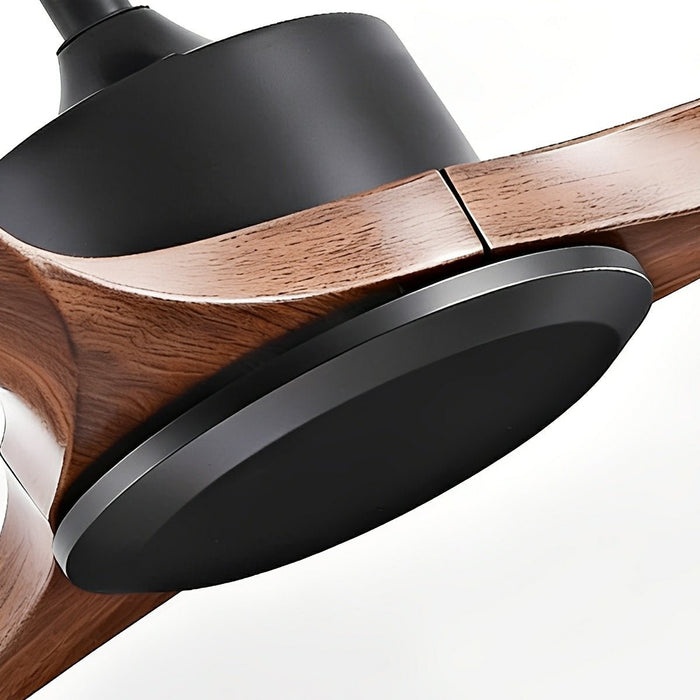 DC Motor Wing Blade Ceiling Fan, Modern Minimalist, 6-Speed Reversible Airflow, Remote/Wall Control for Living Room/Bedroom