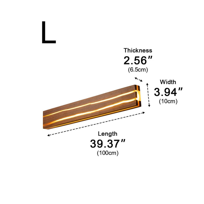 Minimalist Wood Texture LED Wall Sconce, Indoor Accent Lighting, Hardwired, Bedroom/Living Room