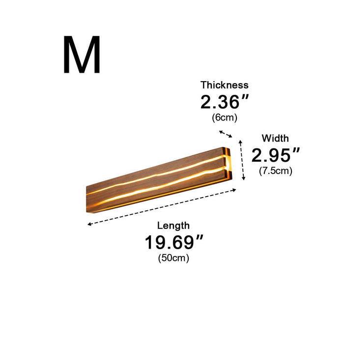 Minimalist Wood Texture LED Wall Sconce, Indoor Accent Lighting, Hardwired, Bedroom/Living Room