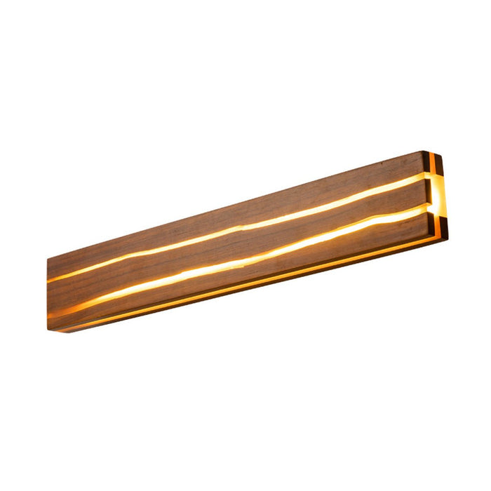 Minimalist Wood Texture LED Wall Sconce, Indoor Accent Lighting, Hardwired, Bedroom/Living Room