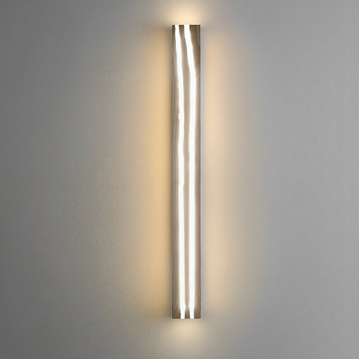 Minimalist Wood Texture LED Wall Sconce, Indoor Accent Lighting, Hardwired, Bedroom/Living Room