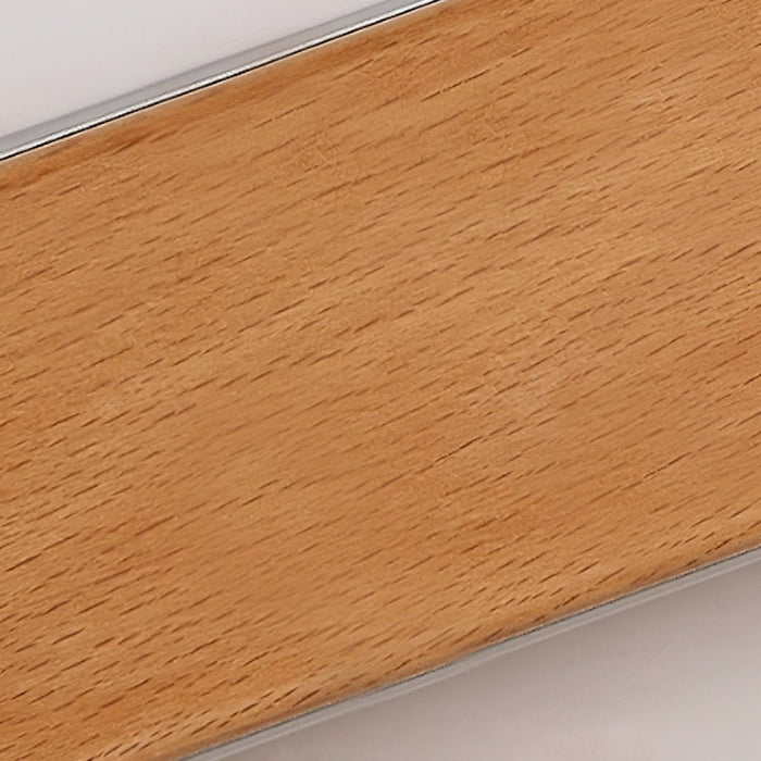 Modern Minimalist Wood LED Strip Wall Sconce, Dimmable Indoor Lighting for Bedroom/Living Room/Dining Room