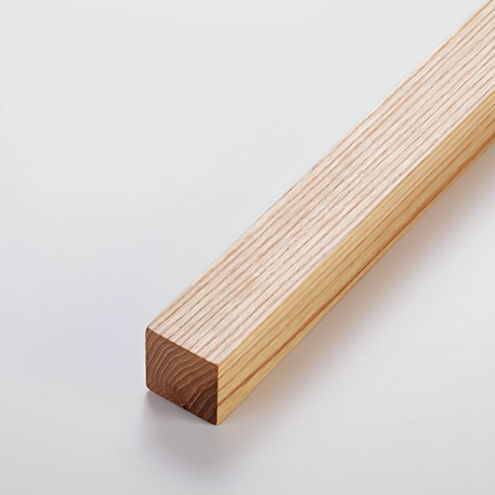 Modern Minimalist Wood Floor Lamp - Plug-in LED Long Strip Design - Contemporary Standing Light for Living Room, Bedroom, Office