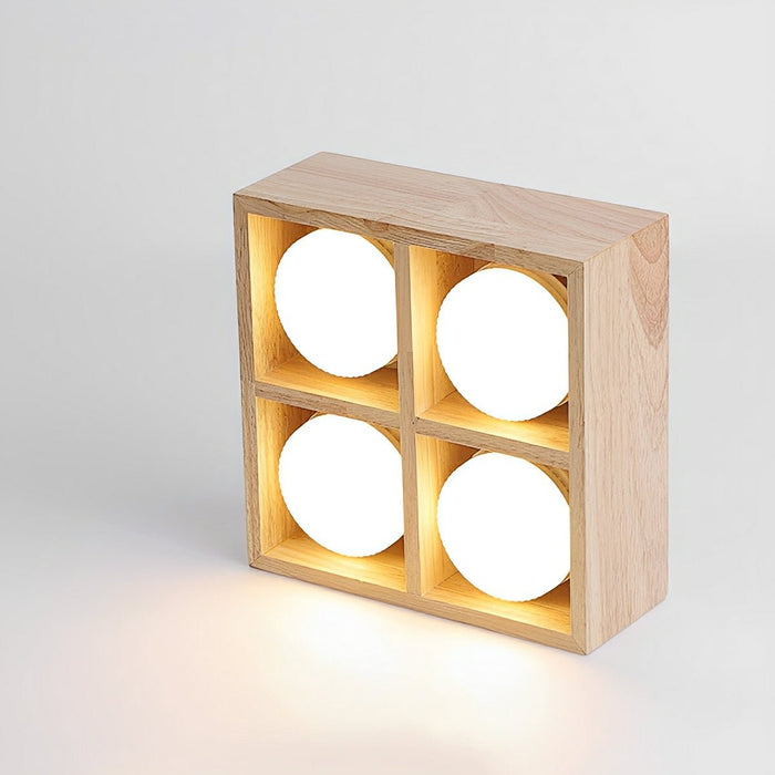 Modern Minimalist Wood LED Ceiling Spot Light, Adjustable Gimbal, High CRI, Living Room/Bedroom/Kitchen