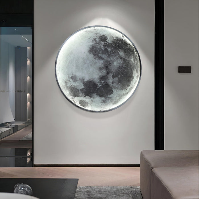 Modern Moon LED Wall Sconce - Creative Art Decor / Indoor Ambient Lighting Fixture