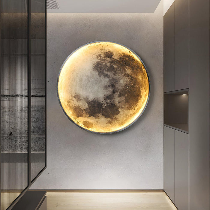 Modern Moon LED Wall Sconce - Creative Art Decor / Indoor Ambient Lighting Fixture