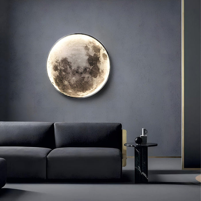 Modern Moon LED Wall Sconce - Creative Art Decor / Indoor Ambient Lighting Fixture