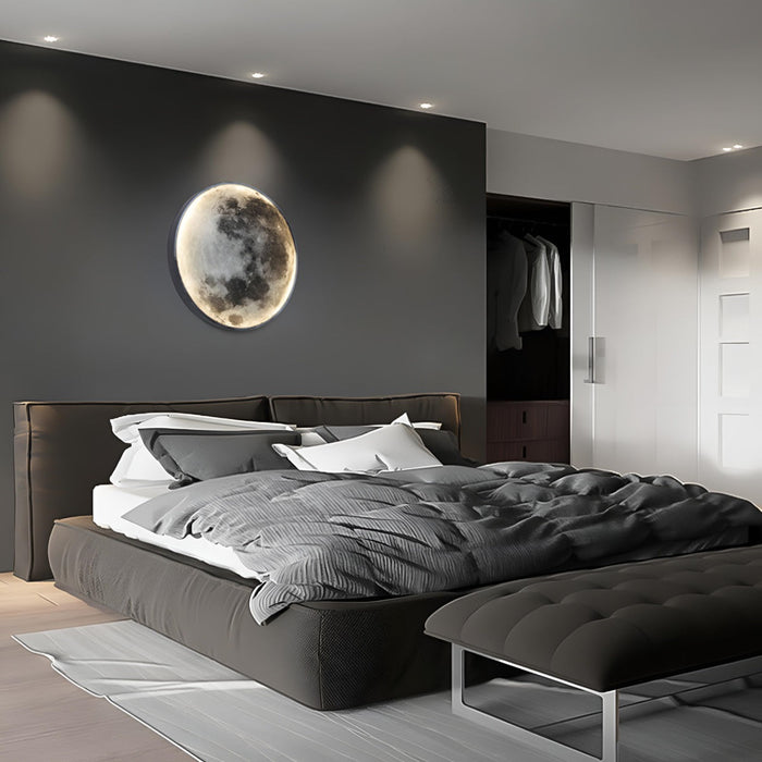 Modern Moon LED Wall Sconce - Creative Art Decor / Indoor Ambient Lighting Fixture