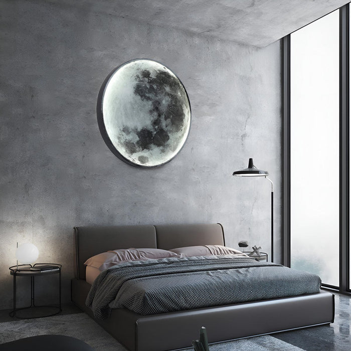 Modern Moon LED Wall Sconce - Creative Art Decor / Indoor Ambient Lighting Fixture