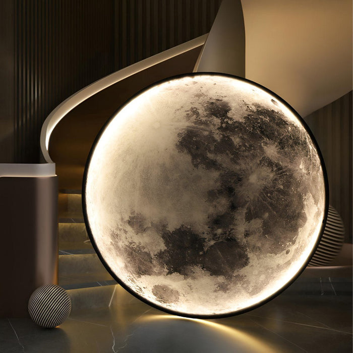 Modern Moon LED Wall Sconce - Creative Art Decor / Indoor Ambient Lighting Fixture