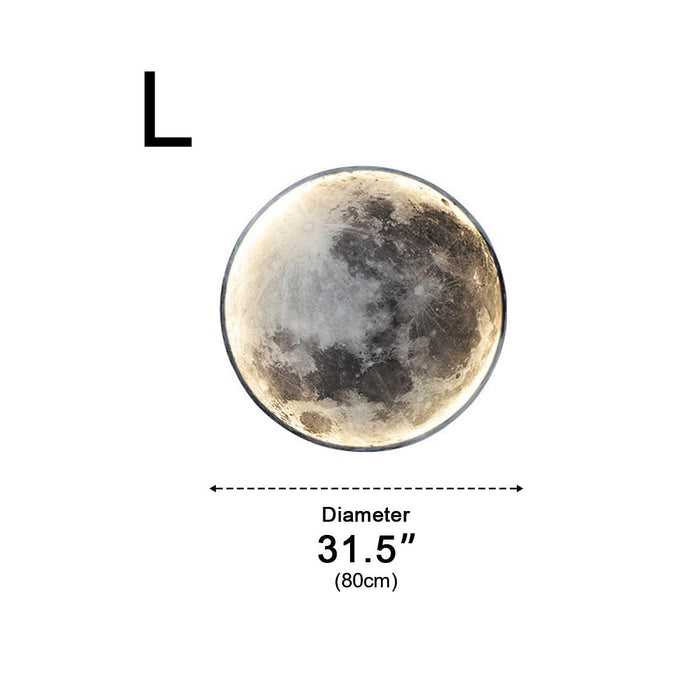 Modern Moon LED Wall Sconce - Creative Art Decor / Indoor Ambient Lighting Fixture