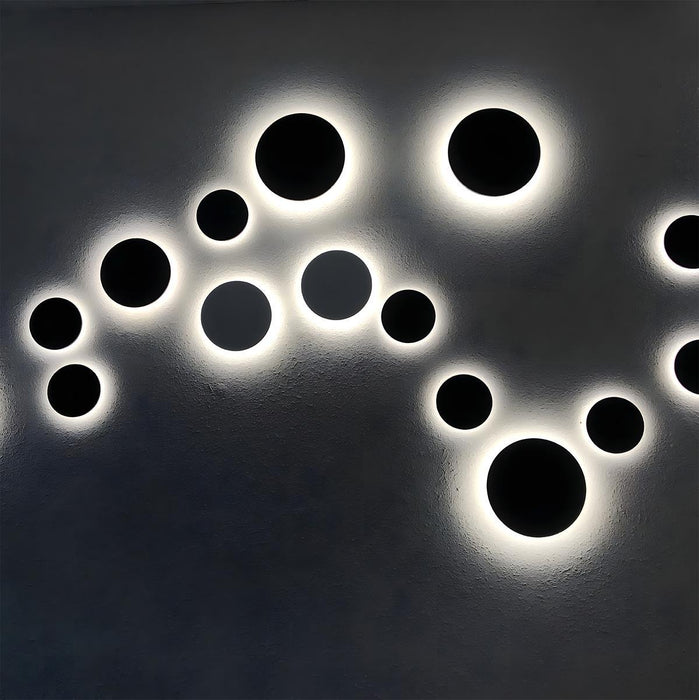 Moon Eclipse Wall Sconce - Modern Creative LED Indoor Lighting / Artistic Home Decor