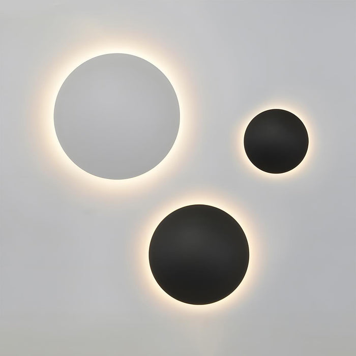 Moon Eclipse Wall Sconce - Modern Creative LED Indoor Lighting / Artistic Home Decor