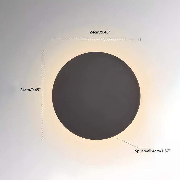 Moon Eclipse Wall Sconce - Modern Creative LED Indoor Lighting / Artistic Home Decor