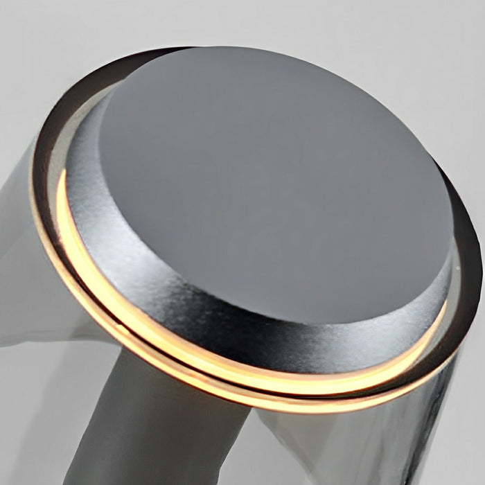 Modern Mushroom LED Dimming Touch Table Lamp - Cordless, Rechargeable Accent Light for Bedroom / Living Room