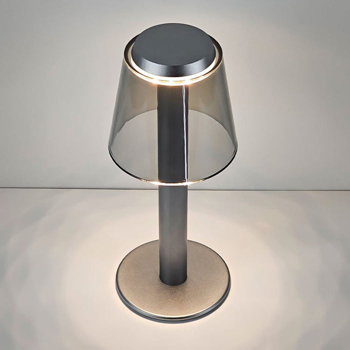 Modern Mushroom LED Dimming Touch Table Lamp - Cordless, Rechargeable Accent Light for Bedroom / Living Room